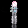 Reusable Crystal Penis Beads G-Spot Stimulation Extensions Sleeve Delay Spray Cock Ring Adult Sex Products for Couples Lovers