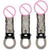 Sex Products For Men 1 Piece Reusable Condom Black Penis Sleeves Rings Clitoral Vibrator Penis Extender Men's Enlarger Sex Toys