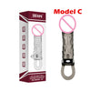 Sex Products For Men 1 Piece Reusable Condom Black Penis Sleeves Rings Clitoral Vibrator Penis Extender Men's Enlarger Sex Toys