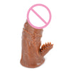Realistic Silicone Penis Sleeve Extender Enlarge Cock Extension Male Stimulation Reuseable Condom Sex Toys for Male