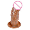 Realistic Silicone Penis Sleeve Extender Enlarge Cock Extension Male Stimulation Reuseable Condom Sex Toys for Male