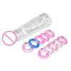 10pcs Cock Rings Kit Silicone 7cm Penis Extender Cock Enlarger Extension Condom Cockring Set Sex Product for Male
