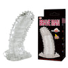 BAILE Sex Products Penis Sleeves Crystal Reusable Condoms High Elasticity Penis Extender Enlarger Erotic Sex Toys