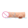 Sex Toy For Couple Men's TPE Flexible Penis Sleeve Cock Rings Reusable Condom Adult Sex Products Enlarger