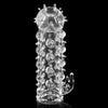 1pc Crystal Reusable Condom Penis Enlarger Erection Enhancer Big Cock Silikon Penis Increase Sleeve Male Sex Toys