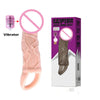 BAILE Sex Products For Couple Men's Enlarger Vibrating Penis Sleeves On-Contact Vibrator On The Top G-spot Stimulation Condom