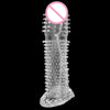 Silicone Penis Sleeve Male Extensions Enlargement Men Delay Spray Cock Ring Adult Sex Products