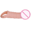 Soft Silicone Penis Enlargement Vibration Delay Lock Condom Cock Ring Extender Penis Extensions
