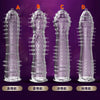 1PC Crystal Condoms Soft Silicone Penis Extensions Extender Sleeve G point Massager Adult Sex Toys For men