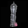 Vibrating Cock Sleeves Penis Cover Enlarger Reuseable Condom, Erection Impotence Aid