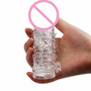 Silicone Penis Sleeve Reusable Condom Penis Extender Delay Ring Penis Enlargement Cock Ring Cock Sleeves Sex Products for Men