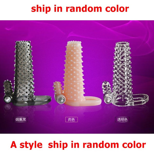 Zerosky Vibration Penis Sleeve, Extender Cock Ring Vibrator, Reuseable Penis Enlargement Condom, Sex Toys For Men Sex products