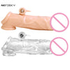 Zerosky Penis Extender Penis Ring Sleeve Enlargement Electric Cock Ring With Bullet Vibrator Sex Toys For Men Reusable Condoms