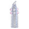 Sex Latex Cover Penis Sleeve Time Delay Crystal Large Particles Reusable Condoms Sleeve