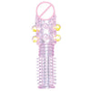 Sex Latex Cover Penis Sleeve Time Delay Crystal Large Particles Reusable Condoms Sleeve