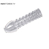 Zerosky Reuseable Crystal Condoms Penis Extender Ejaculation Delay Penis Enlargement Sleeves