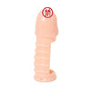 Male Enhancement Solid Head Penis Sleeves Rings Vagina Stimulation Reusable Condom