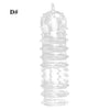 Crystal Cock Ring Reusable Condom Sex Toy Penis Sleeves Extension Enhancer
