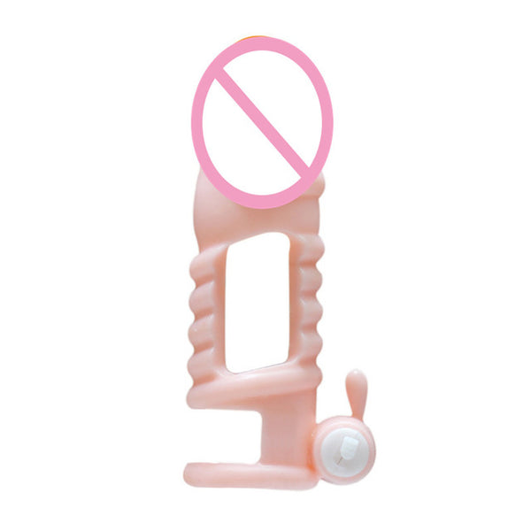 ORISSI Sex Products For Men's Enhancement Solid Head Vibrating Penis Sleeves Rings Vibrator Vagina Stimulation Reusable Condom