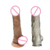 Sex Toy For Couple Men's TPE Flexible Penis Sleeve Cock Rings Reusable Condom Adult Sex Products Enlarger